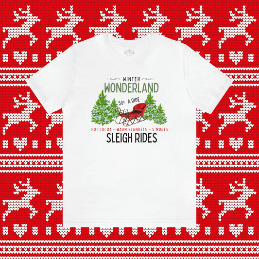 Winter Wonderland Sleigh Rides Soft Short Sleeve Tee
