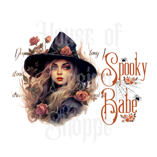 Ready to Press Sublimation Transfers Up To 13"x19" Spooky Babe