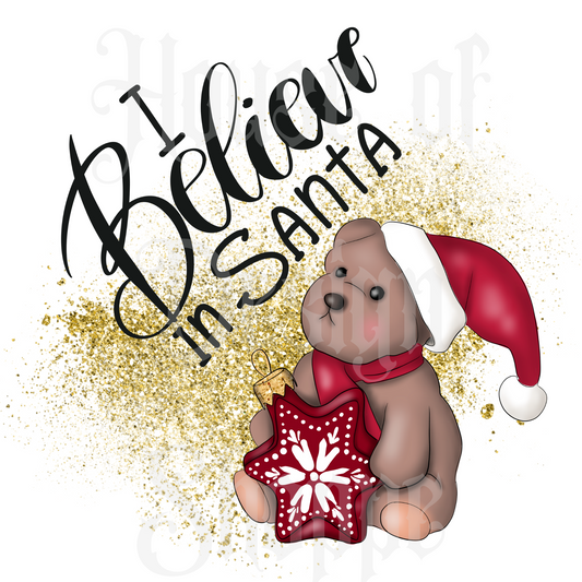 Ready to Press Sublimation Transfers up to 13"x19" I Believe In Santa