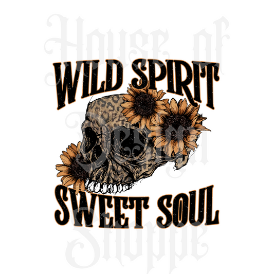 Ready to Press Sublimation Transfers up to 13"x19" Wild Spirit Sweet Soul