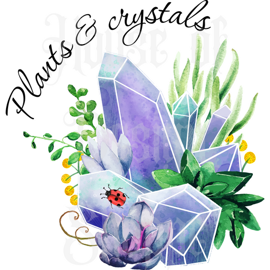 Ready to Press Sublimation Transfers up to 13"x19" Plants & Crystals