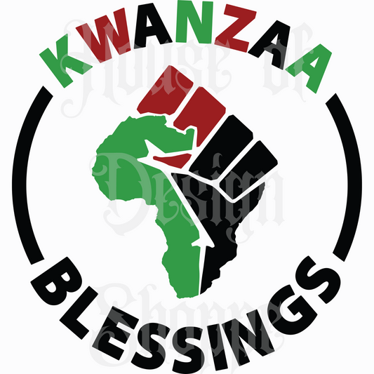 Ready to Press Sublimation Transfers up to 13"x19" Kwanzaa Blessings