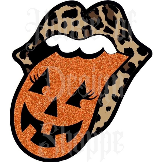 Ready to Press Sublimation Transfers Up To 13"x19" Halloween Style Lips & Tongue