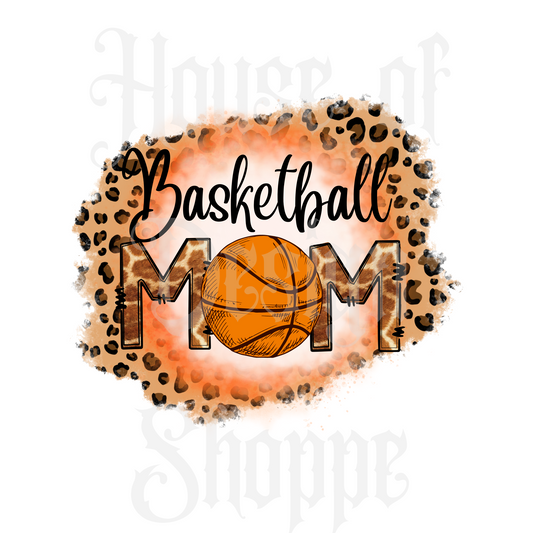 Ready to Press Sublimation Transfers up to 13"x19" Basketball Mom