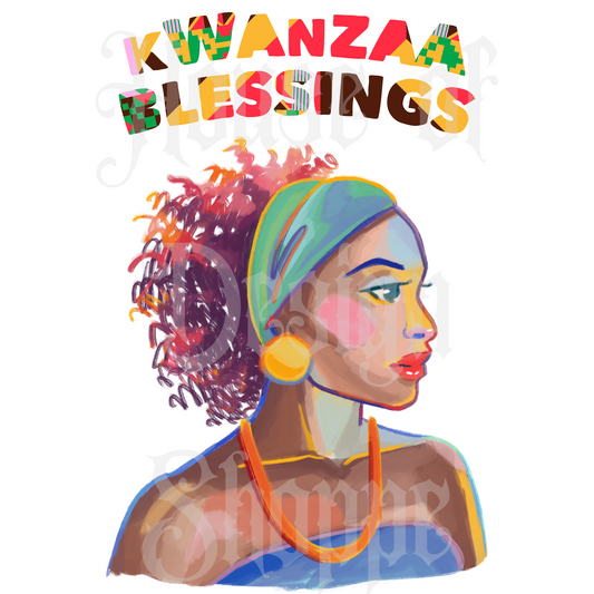 Ready to Press Sublimation Transfers up to 13"x19" Kwanzaa Blessings