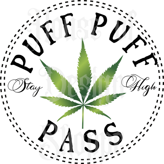 Ready to Press Sublimation Transfers up to 13"x19" Puff Puff Pass