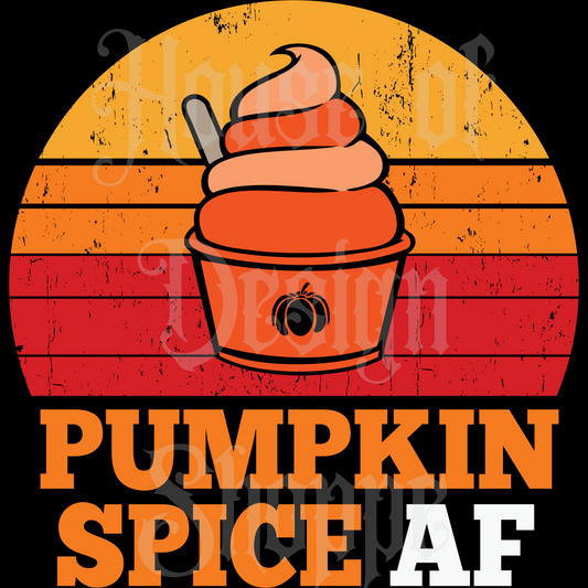 Ready to Press Sublimation Transfers up to 13"x19" Pumpkin Spice AF